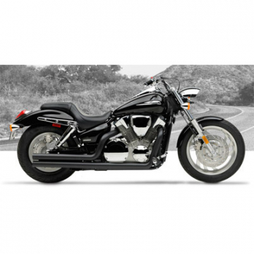 view HARD-KROME American Classic II Black Ceramic Exhaust - Honda VTX1300C 04-09