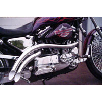 view MORTONS CUSTOM Downtimers Complete Exhaust Sportster 04-up