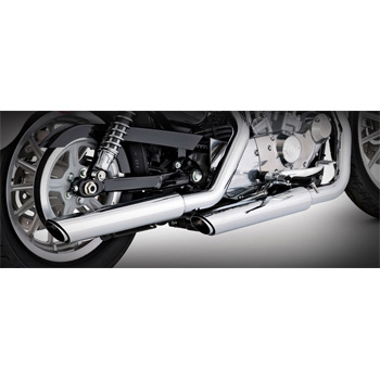 view VANCE & HINES Twin Slash Rounds Slip-on Mufflers Exhaust - Sportster XL Models 04-up
