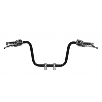 view LA Choppers Hefty Ape Hanger Handlebar Black 12" Rise - Harley