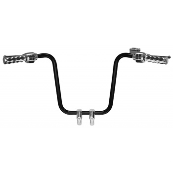 view LA Choppers Hefty Ape Hanger Handlebar Black 18" Rise - Harley