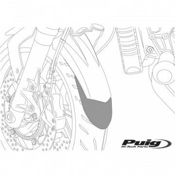 view Puig 6163N Fender Extension, Front for Kawasaki ZX-14 (2010-current)