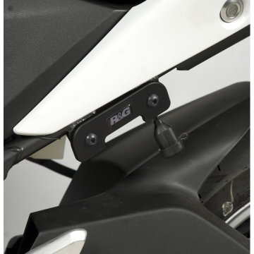view R&G BLP0008BK Passenger Left Footrest Blanking Plates for Honda CBR250R