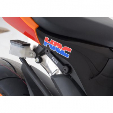 view R&G BLP0030BK Left Side Passenger Foot Rest Blanking Plate for Honda CBR600RR (2013-current