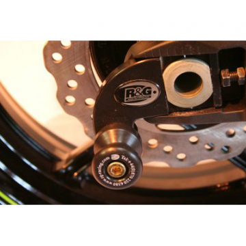 view R&G CR0029BK Offset Cotton Reel Swingarm Spools for Kawasaki ZX-6R (2007-current)