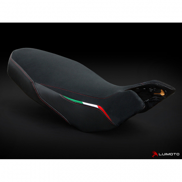 view Luimoto 1083101 Team Italia Suede Oem Seat Cover for Ducati Hypermotard (2007-2012)