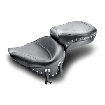 view Mustang 75072 Wide Touring Seat with Studs for Harley-Davidson Softail