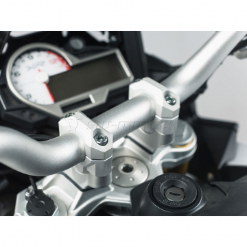 view Sw-Motech LEH.07.039.12700.S Handlebar Risers, Silver 20mm for BMW S1000XR (2015-current)