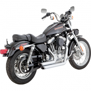 view Vance & Hines 17223 Shortshots Staggered Exhaust, Chrome for Harley-Davidson Sportster