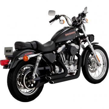 view Vance & Hines 47223 Shortshots Staggered Exhaust, Black for Harley-Davidson Sportster