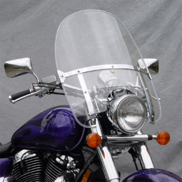 National Cycle N2230 Wide Frame Heavy Duty Beaded Windshield for Honda with Optional Mounting Kit