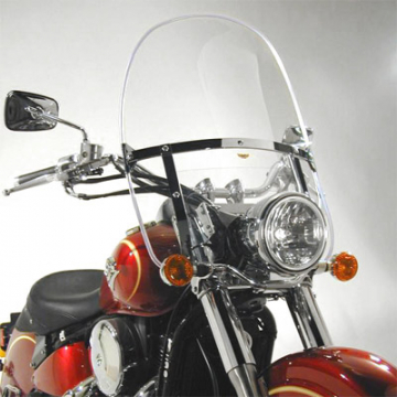 National Cycle N2230 Wide Frame Heavy Duty Beaded Windshield for Kawasaki w/ Optional Mounting Kit