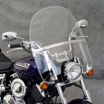 National Cycle N2230 Wide Frame Heavy Duty Beaded Windshield for Yamaha with Optional Mounting Kit