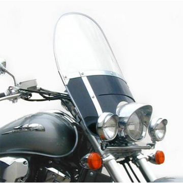 National Cycle N2233 Wide Frame Heavy Duty Beaded Windshield for Honda with Optional Mounting Kit