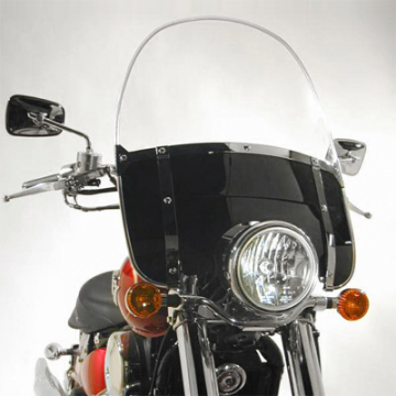 National Cycle N2233 Wide Frame Heavy Duty Beaded Windshield for Kawasaki with Optional Mounting Kit